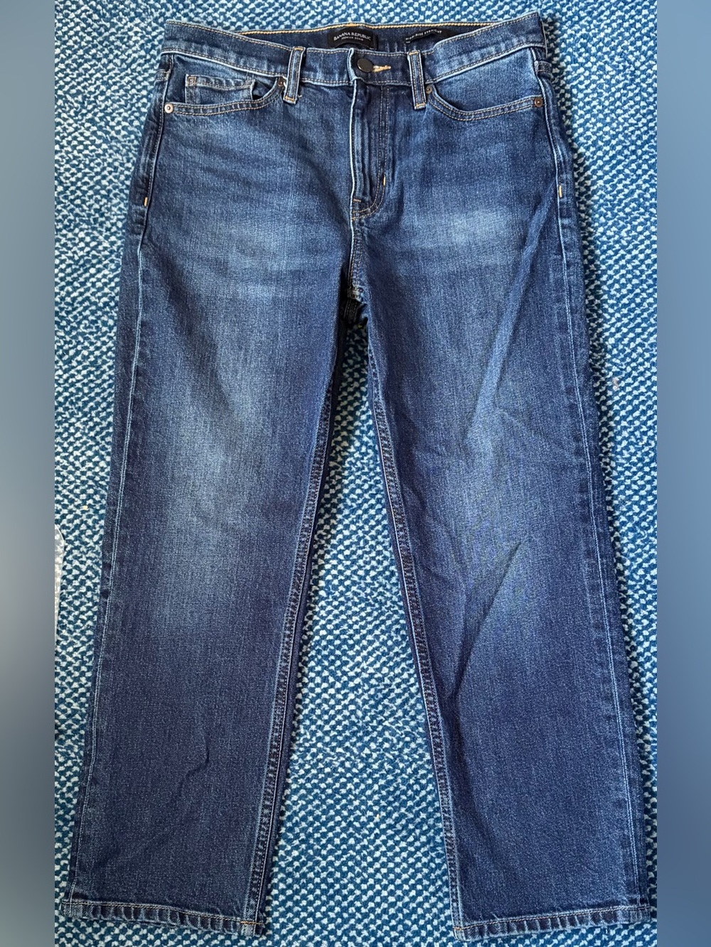 GAP Women’s Straight-Leg Jeans in Dark Blue Denim